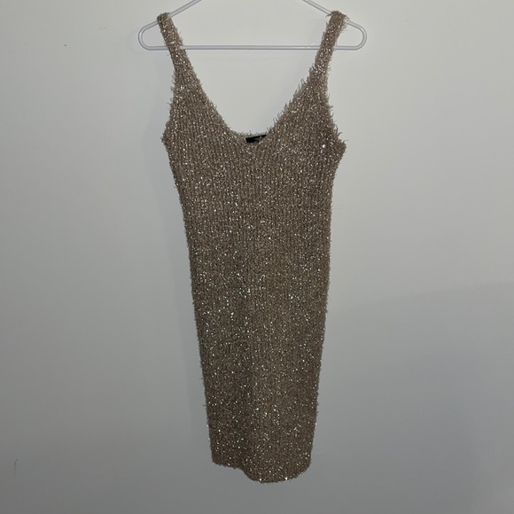 Dresses | Sexy Silver Dress Perfect For A Night Out | Poshmark